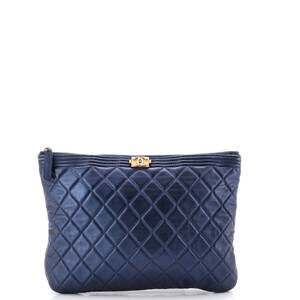 Chanel Boy O Case Clutch Quilted #257062C95B